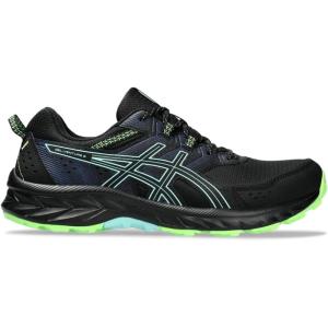 imageASICS Mens GelVenture 9 Running ShoesBlackIlluminate Mint