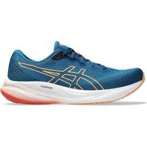imageASICS Mens GelPulse 15 Running ShoeRich NavyFaded Orange