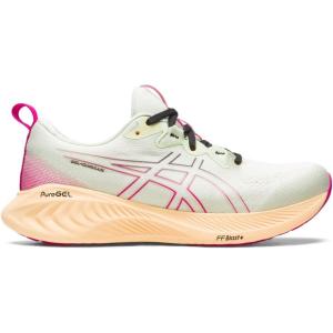 imageASICS Womens GelCumulus 25 Running ShoesWhisper GreenPink Rave