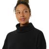 imageASICS Womens FRENCH TERRY HIGH NECK TOP Training ApparelPerformance Black