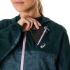 imageASICS Womens FUJITRAIL PACKABLE WINDBREAKER RUNNING ApparelSaxon GreenLight Ube