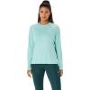 imageASICS Womens ROAD Long Sleeve TOP RUNNING ApparelOasis Green