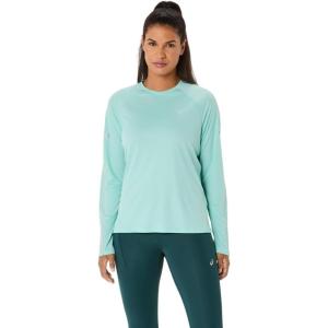 imageASICS Womens ROAD Long Sleeve TOP RUNNING ApparelOasis Green