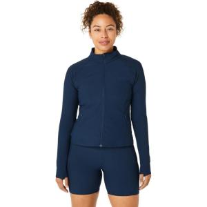 imageASICS Womens Rib Jacket Running ApparelFrench Blue