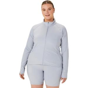 imageASICS Womens Rib Jacket Running ApparelPiedmont Grey