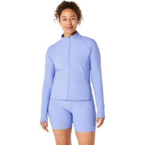 imageASICS Womens Rib Jacket Running ApparelViolet Storm