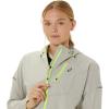 imageASICS Womens Fujitrail Waterproof Jacket Running JacketOatmeal