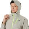 imageASICS Womens Fujitrail Waterproof Jacket Running JacketOatmeal