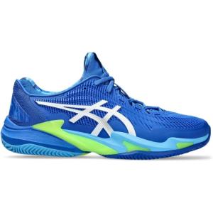 imageASICS Mens Court FlyteFoam 3 Novak Clay Tennis ShoesTuna BlueWhite