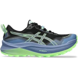 imageASICS Mens Trabuco Max 3 Running ShoesBlackIlluminate Green