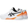 imageASICS Mens GelDedicate 8 Tennis ShoesWhiteShocking Orange