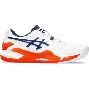 imageASICS Mens GelResolution 9WhiteBlue Expanse