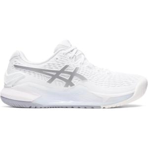 imageASICS Womens GelResolution 9 Tennis ShoesWhitePure Silver