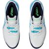 imageASICS Mens GelResolution 9 Clay Tennis ShoesWhiteDigital Aqua