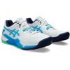 imageASICS Mens GelResolution 9 Clay Tennis ShoesWhiteDigital Aqua