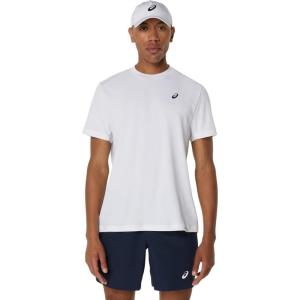 imageASICS Mens COURT Short Sleeve TOP Tennis ApparelBrilliant White