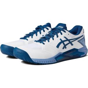 imageASICS Mens GelChallenger 13 Tennis ShoeWhiteLight Indigo