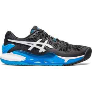 imageASICS Mens GelResolution 9 Tennis ShoesBlackWhite