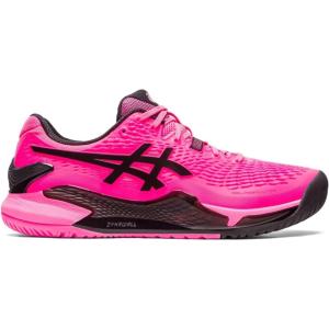 imageASICS Mens GelResolution 9 Tennis ShoesHot PinkBlack