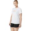 imageASICS WOMEN COURT TENNIS GRAPHIC TEE TENNIS ApparelBrilliant WhiteFaded Orange