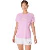 imageASICS WOMEN COURT TENNIS GRAPHIC TEE TENNIS ApparelLight UbeBrilliant White