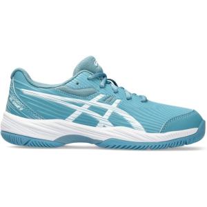 imageASICS Kids GelGame 9 Grade School Tennis ShoesGris BlueWhite