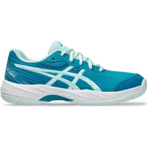 imageASICS Kids GelGame 9 Grade School Tennis ShoesTeal BlueWhite