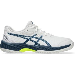 imageASICS Kids GelGame 9 Grade School Tennis ShoesWhiteMako Blue