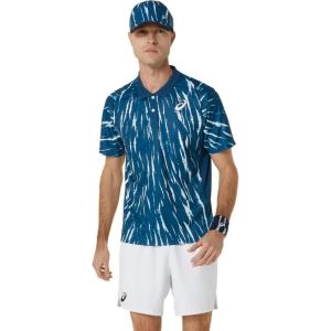 imageASICS Mens MEN GAME POLOSHIRT Tennis TopMako Blue