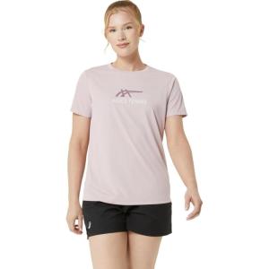 imageASICS WOMEN COURT TENNIS GRAPHIC TEE TENNIS ApparelWatershed RoseDusty Mauve
