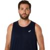imageASICS Mens SILVER SINGLET Running ApparelMidnight