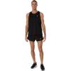 imageASICS Mens SILVER SINGLET Running ApparelPerformance Black