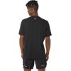 imageASICS Unisex TRACK AND FIELD Short Sleeve VNECK TOP Training ApparelPerformance Black