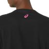 imageASICS Unisex TRACK AND FIELD Short Sleeve VNECK TOP Training ApparelPerformance Black