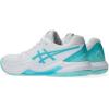 imageASICS Womens GelDedicate 8 Pickleball Tennis ShoeWhiteEnergy Aqua