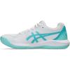 imageASICS Womens GelDedicate 8 Pickleball Tennis ShoeWhiteEnergy Aqua