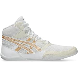 imageASICS Kids Snapdown 4 Grade School Wrestling ShoesWhitePure Gold