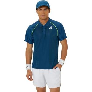 imageASICS Mens MEN MATCH ACTIBREEZE POLOSHIRT Tennis TopMako Blue
