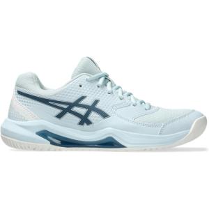 imageASICS Womens GelDedicate 8 Pickleball Tennis ShoeCool GreyVintage Indigo