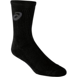 imageASICS Adult Team Crew SocksBlackSteel Grey