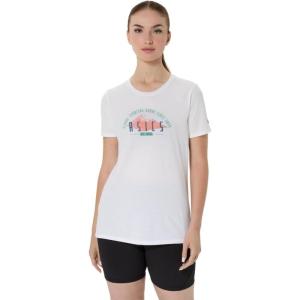 imageASICS Womens GSG 77 RETRO Short Sleeve TEE TRAINING ApparelBrilliant White