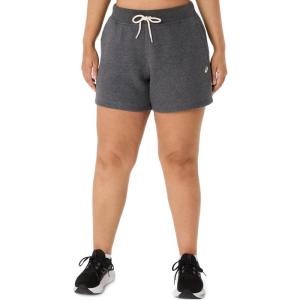 imageASICS Womens SUNDAY SANA FLEECE SHORT Training ApparelDark Grey Heather
