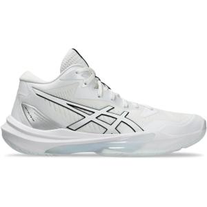 imageASICS Womens Sky Elite FlyteFoam Mid Top 3 Volleyball ShoesWhiteWhite