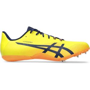 imageASICS Unisex Hypersprint 8 Track ampamp Field ShoeBright YellowBlue Expanse