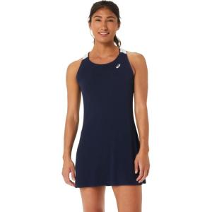 imageASICS Womens Court Dress Tennis ApparelMidnightBrilliant White