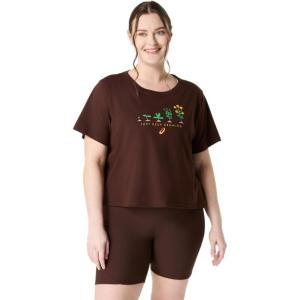 imageASICS Womens MINDFUL TEE TRAINING ApparelCoffee