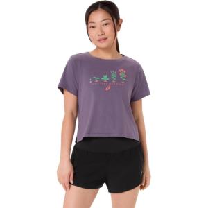 imageASICS Womens MINDFUL TEE TRAINING ApparelGreyish Purple