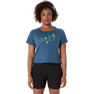 imageASICS Womens MINDFUL TEE TRAINING ApparelVintage Indigo