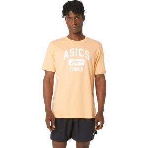 imageASICS Unisex Tennis Graphic TEE ApparelSummer Dune