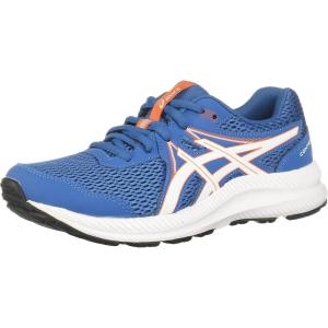 imageASICS Girls Contend 7 GS Running Shoe  Little Kid ampamp Big KidReborn BlueWhite